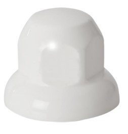 MUTTERINSUOJUS VALKOINEN 20KPL 33MM MUOVIA, 45MM KORKEA