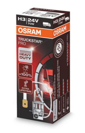OSRAM POLTTIMO H3 24V 70W TRUCKSTAR PRO
