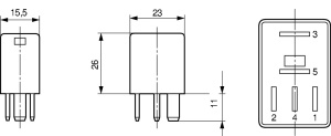 BOSCH MIKRORELE DIODILLA 24V/10A, 5-NAP 8