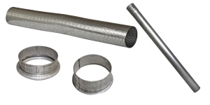 Putket, kartiot ja kaulukset 114mm
