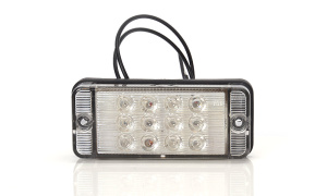 LED-SUMUVALO 107X47X23 PUNAINEN KIRKAS LASI 12-24V IP68 2