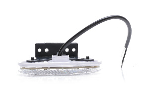 LED-ÄÄRIVALO 114X40X25 VALKOINEN 12-24 IP68 SIS.KULMAKIINNIKE P10 4