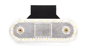 LED-ÄÄRIVALO 114X40X25 VALKOINEN 12-24 IP68 SIS.KULMAKIINNIKE P10 6