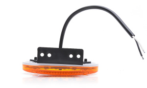 LED-ÄÄRIVALO 114X40X25 KELTAINEN 12-24 IP68 SIS.KULMAKIINNIKE P10 6