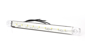 LED-ÄÄRIVALO 238X24X10 SLIM 9-LED VALKOINEN 9-36V IP68 P10 2