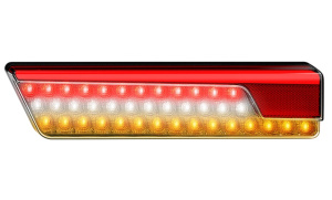 LED-TAKAVALOPARI 12/24V MUSTA LINSSI TAKA/JARRU/DYN.VILKKU/PERUUTUSVALO 356X86X35MM 2