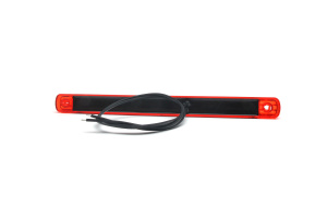 LED ÄÄRIVALO 237X20X24 PUNAINEN 12-24V IP68 P10 3