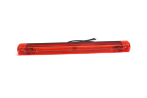 LED ÄÄRIVALO 237X20X24 PUNAINEN 12-24V IP68 P10 4