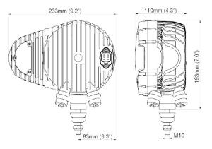 NORDIC AURAVALO VASEN SCULPTOR N6002 DUALBEAM 12-24V, 233X193X110 2