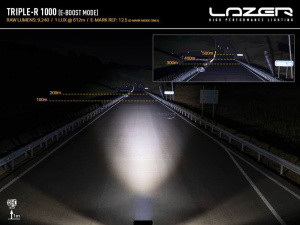 LAZER TRIPLE-R 1000 GEN2 LED-KAUKOVALO MAJAKKATOIMINNOLLA VALKOINEN, REF 12,5 7