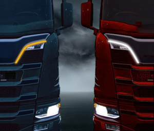 LED-VALONAUHAPARI 24V 60CM ORANSSI, ESIM. SCANIA NEXTGEN 2