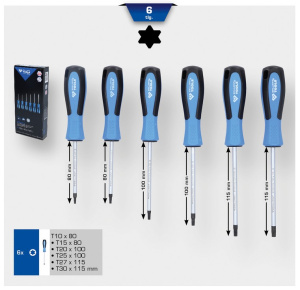 BRILLIANT TOOLS TORX RUUVIMEISSELISARJA T10-T30, 6-OS. 2