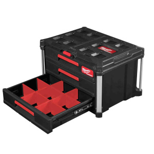 MILWAUKEE TYÖKALUPAKKI 3 VETOLAATIKKOA PACKOUT 3