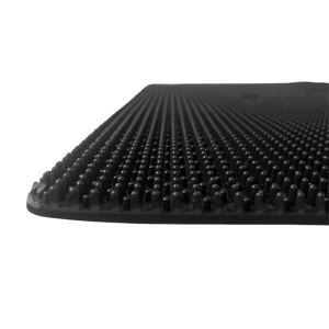 ROISKELÄPPÄ MUSTA 500X350X4MM, ANTISPRAY/"SUPRA", LÄPPÄKISKOKIINNITYS 3
