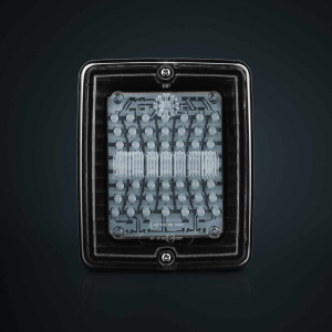 IZELED LED-VILKKUVALO, KIRKAS LASI.  24V 130X110X45 3