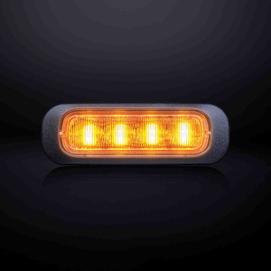 SLD DARK KNIGHT TASOVILKKU 4-LED KELTAINEN, TUMMA LINSSI 2