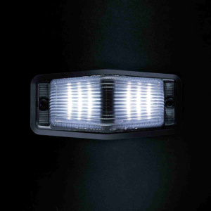 IZE LED BLACK BULLET DOUBLE BURNER,  ÄÄRIVALO/VAROITUSVALO, MUSTA, IP69K, 125X52X32MM 2