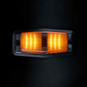 IZE LED BLACK BULLET DOUBLE BURNER,  ÄÄRIVALO/VAROITUSVALO, MUSTA, IP69K, 125X52X32MM 3