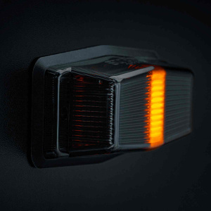 IZE LED BLACK BULLET DOUBLE BURNER,  ÄÄRIVALO/VAROITUSVALO, MUSTA, IP69K, 125X52X32MM 9