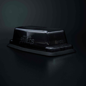 IZE LED BLACK BULLET DOUBLE BURNER,  ÄÄRIVALO/VAROITUSVALO, MUSTA, IP69K, 125X52X32MM 15