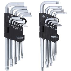 KS TOOLS KULMA-AVAINSARJA, TORX + KUUSIOKOLO, 22-OS. 2
