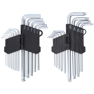 KS TOOLS KULMA-AVAINSARJA, TORX + KUUSIOKOLO, 22-OS. 4