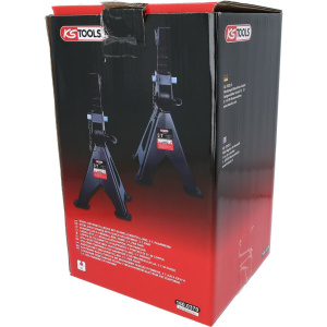 KS TOOLS TERÄKSINEN AKSELIPUKKIPARI 2 X 3T PIKALUKITUKSELLA, MIN-MAX: 276-420MM 3