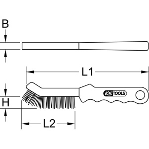 KS TOOLS JARRUSATULAN TERÄSHARJA, 2-RIVINEN "ROKI" 4