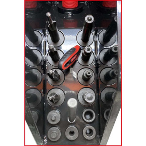 KS TOOLS ILMAHYDRAULINEN NIITTAUSLAITE, 19-OS, SIS JALKAPUMPUN JA TUURNAT 5