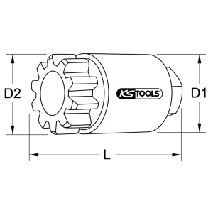 KS TOOLS 1/2" MOOTTORINPYÖRITYSTYÖKALU, VOLVO D13 3