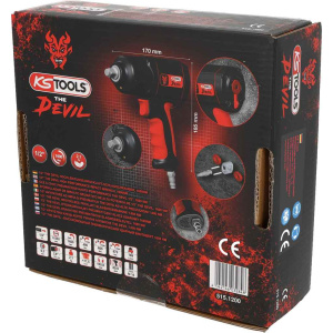 KS TOOLS MONSTER ISKEVÄ MUTTERIVÄÄNNIN 1/2", 1600NM 5