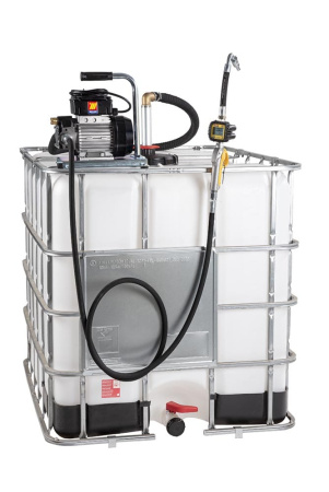 MECLUBE ÖLJYN SIIRTO-/TÄYTTÖLAITE 230V, 25L/MIN, AUTOMAATTI DIGIT. MITTARILLA, 180-220L TYNNYREILLE + IBC-KONTILLE