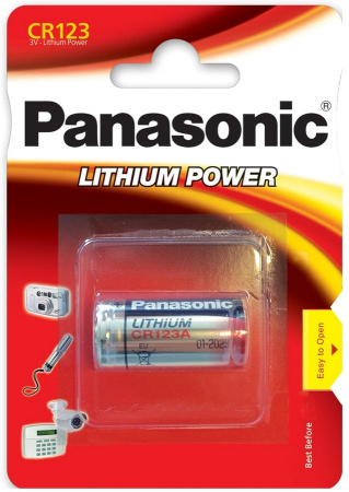 PANASONIC PARISTO CR123 LITHIUM 1KPL 