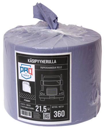 PROTRUCK KÄSIPYYHERULLA 350M LEVEYS 23CM, KESKELTÄ PURKAUTUVA