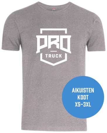 PROTRUCK AIKUISTEN HARMAA T-PAITA