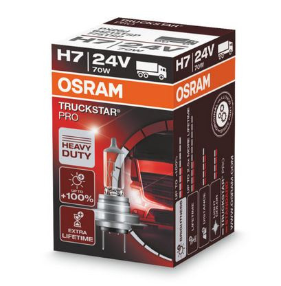 OSRAM POLTTIMO H7 24V 70W TRUCKSTAR PRO