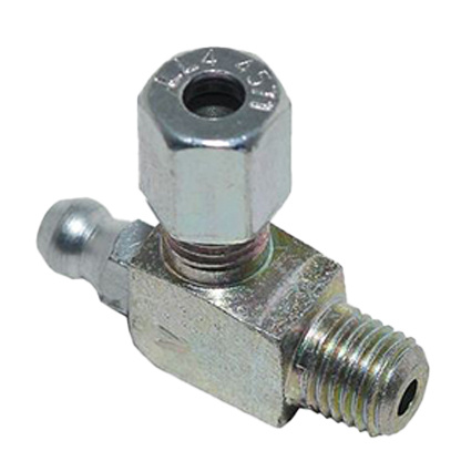 KULMALIITIN 4MM PUTKELLE, M8X1, RASVANIPALLA