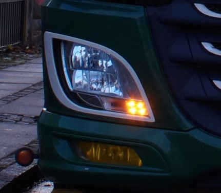 LED-PÄIVÄAJOVALON MUUTOSSARJA DAF XF 2017->, KELTAINEN