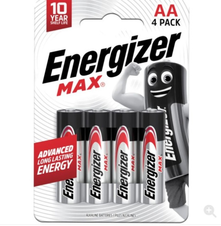 ENERGIZER MAX ALKALINE AA 4KPL