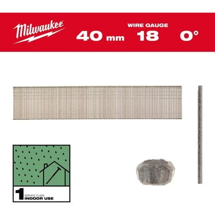 MILWAUKEE NAULA 18G/40MM/SC1 5000P