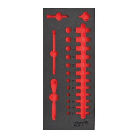 MILWAUKEE TYHJÄ SISUS 1/4" HYLSYT