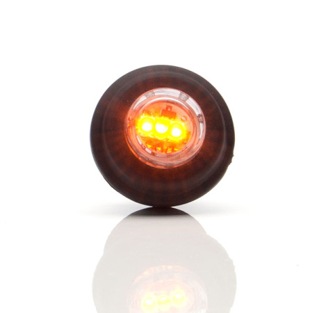 LED-ÄÄRIVALO PYÖREÄ 29MM KELTAINEN 12-24V IP68 SOPII 21MM REIKÄÄN P10