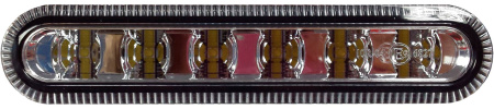 VIGNAL LED-TASOVILKKU KELT. 12/24V, 18W, 6-LED, 10 KUVIOLLA, ECE R10/R65