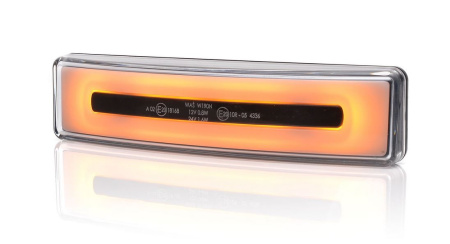 SLD LED-LIPPAVALO NEON-LOOK, KELTAORANSSI, SCANIA-LIITTIMELLÄ 4-/GPR-SRJ.
