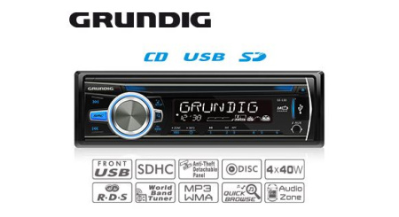 GRUNDIG GE-130 CD-AUTOSOITIN USB 12V