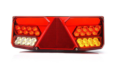 LED-TAKAVALO OIKEA PV 350X131X81 5-TOIM TAKA/JARRU/VILKKU/SUMU/PERUUTUS 12-24V IP68