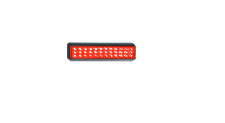 YLILEVEÄN-/TAKAVALO LED, PUNAINEN TAKA-/JARRU, MUSTA KEHYS, 200X50X28MM