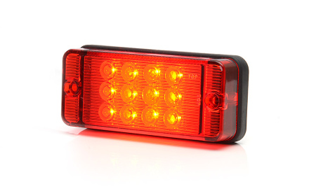 LED-SUMUVALO 107X47X23 PUNAINEN LASI 12-24V IP68