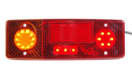 LED-TAKAVALO VASEN 241X100X65 4-TOIM TAKA/JARRU/VILKKU/REK.VALO 12-24V IP68