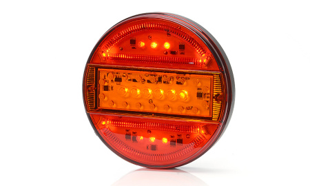 LED-TAKAVALO PYÖREÄ 140MM TAKA/JARRU/VILKKU 12-24V IP68 P10